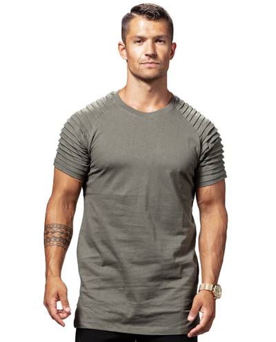 Pleat Raglan T-Shirt Olive Urban Classics