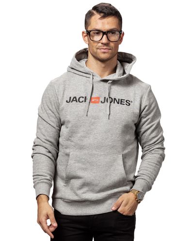 Logo Hoodie Gray Jack & Jones Logo Hoodie Gray Jack & Jones