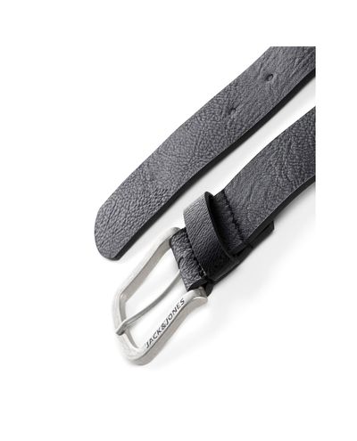 Cinturón de cuero sintético negro Jack & Jones