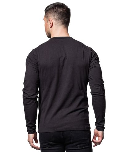 Black Longsleeve Button Young & Rich