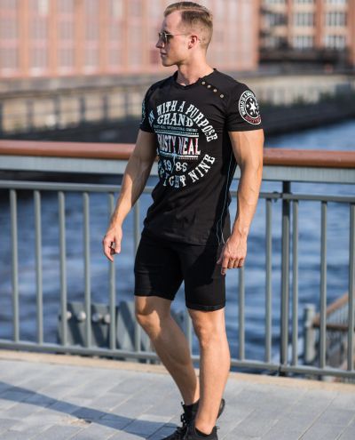 Born With A Purpose Black T-Shirt Rusty Neal