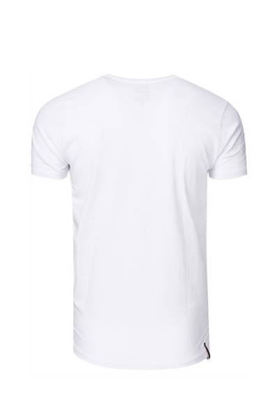 White V-Neck Button Shirt Rusty Neal White V-Neck Button Shirt Rusty Neal