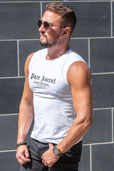 Los Angeles Men's Tank Top White Jerone