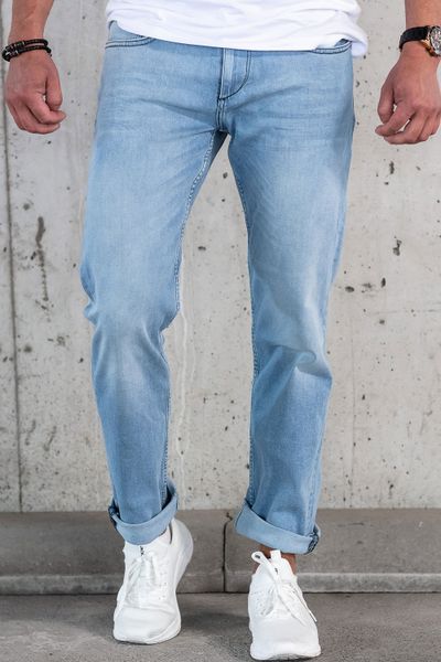Light Blue Regular Fit Comfort Jeans L32 Rusty Neal Light Blue Regular Fit Comfort Jeans L32 Rusty Neal