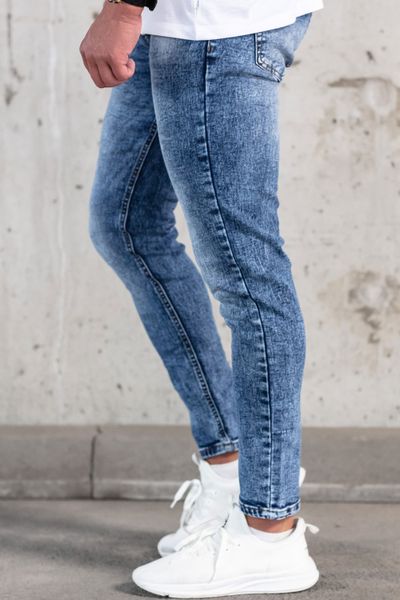 vaqueros de hombre skinny fit lavados a la piedra