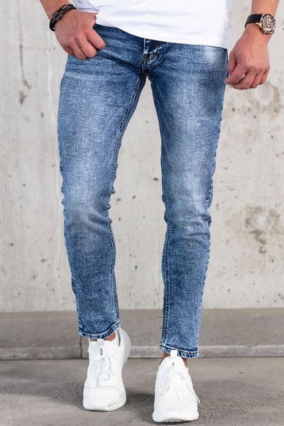 vaqueros de hombre skinny fit lavados a la piedra