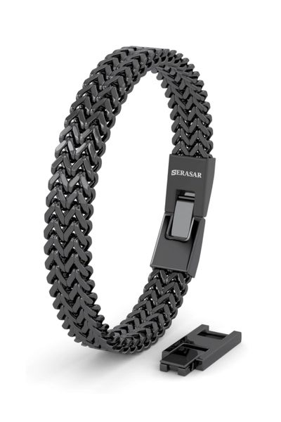 pulsera negra para hombre