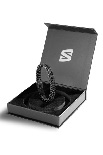 pulsera negra para hombre