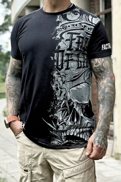 Camiseta rock spiritual de hombre con estampado en la espalda
