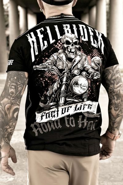 Camiseta rock spiritual de hombre con estampado en la espalda