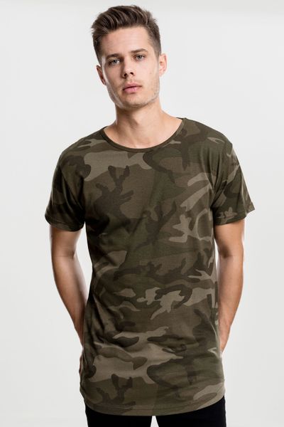 camiseta hombre camo verde