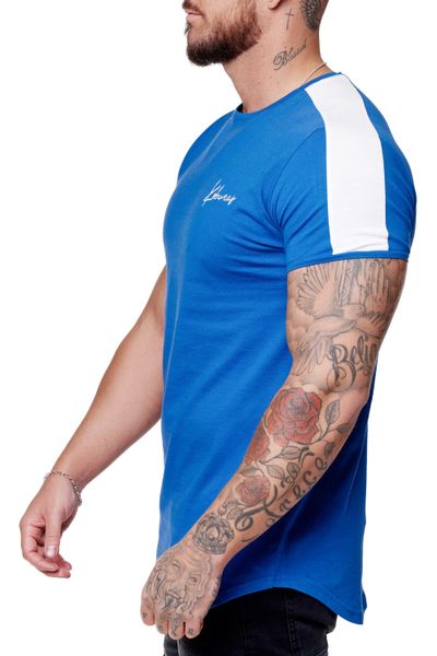 camiseta azul de hombre