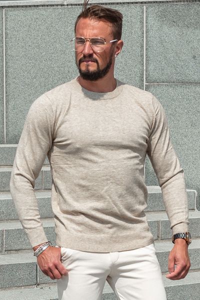 Suéter JERONE de cachemira beige