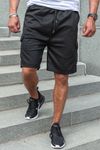 Pantalones cortos de felpa negros para hombre