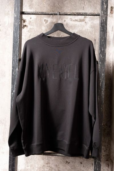 Sudadera negra oversize para hombre MYEMEL
