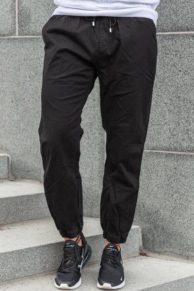 Pantalones elásticos negros JERONE