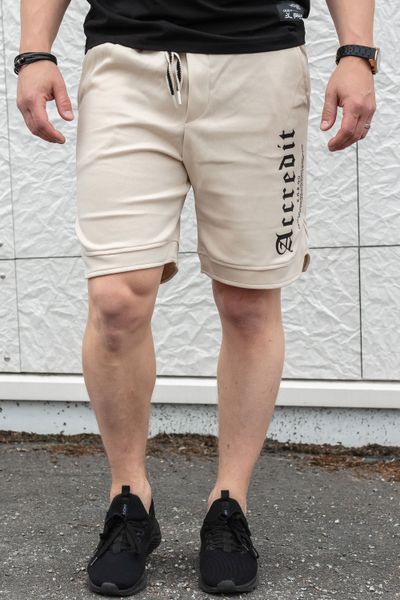 Shorts universitarios beige relajados Accredit JERONE
