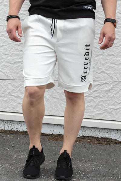 Pantalones cortos universitarios blancos Accredit JERONE Pantalones cortos universitarios blancos Accredit JERONE