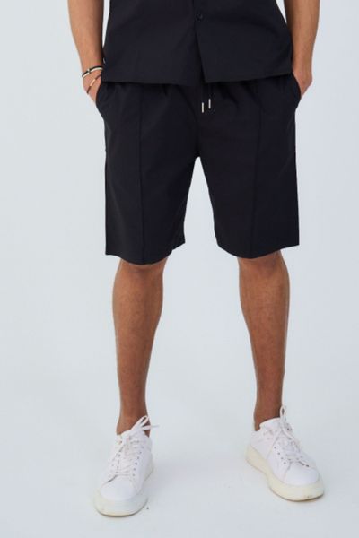 Pantalones cortos elásticos negros AARHON