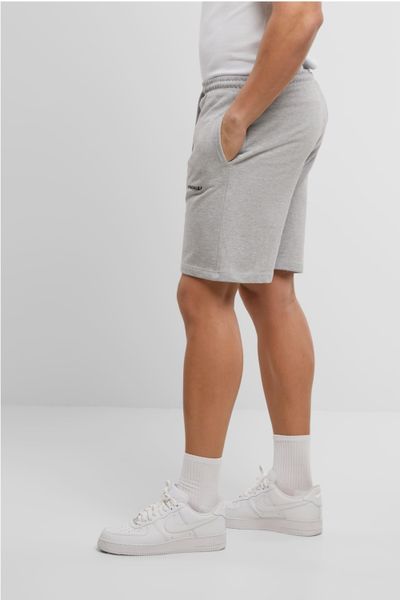 Pantalones cortos tipo college grises de algodón pesado UPSCALE