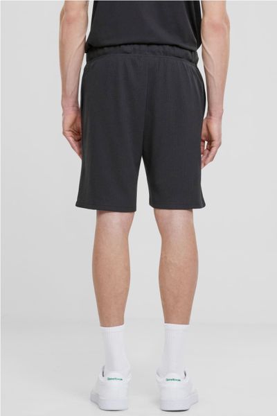 Pantalones cortos negros con textura de gofre URBAN CLASSICS