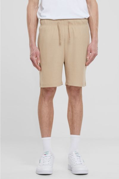 Pantalones cortos beige con textura de gofre URBAN CLASSICS