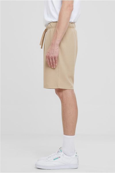 Pantalones cortos beige con textura de gofre URBAN CLASSICS