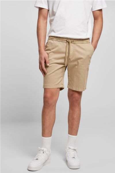 Pantalones cortos de sarga elásticos beige URBAN CLASSICS Pantalones cortos de sarga elásticos beige URBAN CLASSICS