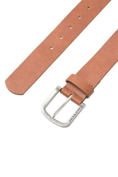 Cinturón de cuero sintético color coñac Jack&Jones