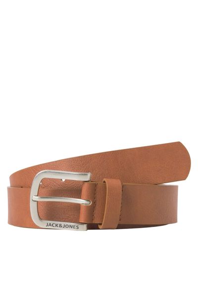 Cinturón de cuero sintético color coñac Jack&Jones Cinturón de cuero sintético color coñac Jack&Jones