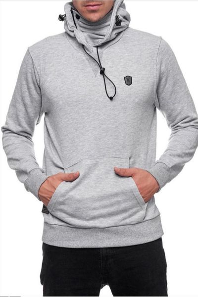 Sudadera con capucha gris con cordón Rusty Neal