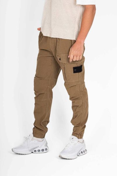 Pantalones cargo marrones suaves y elásticos Jerone