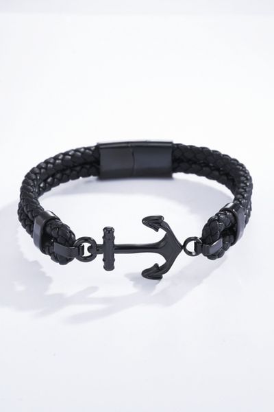 Pulsera de ancla negra JERONE JEWELLERY