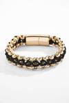 Pulsera trenzada color dorado JERONE JEWELLERY