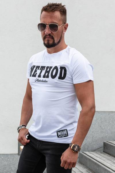 Camiseta T Method blanca con strass JERONE Camiseta T Method blanca con strass JERONE