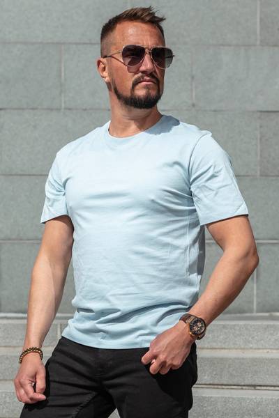 Basic O-Neck Organic Celestial Blue Jack & Jones
