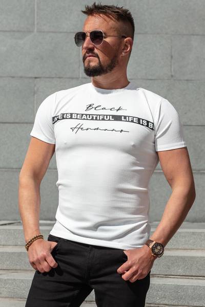 Rick camiseta estructurada blanca JERONE