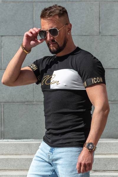Marc camiseta estructurada negra JERONE