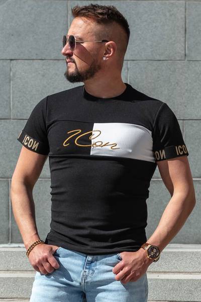 Marc camiseta estructurada negra JERONE