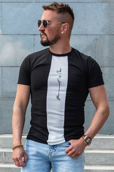 Stan camiseta negra estructurada JERONE