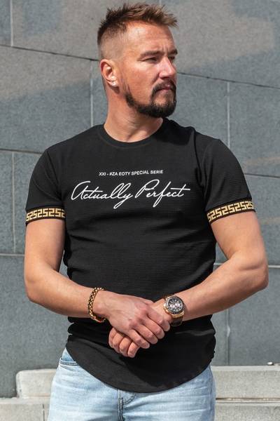 Jules camiseta estructurada negra JERONE
