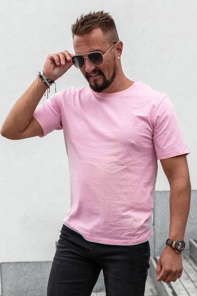 Basic O-Neck Organic Pink Jack & Jones
