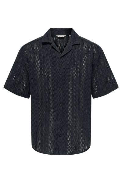 Dani camisa de ganchillo negra ONLY&SONS