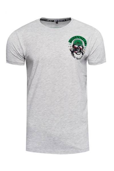 Camiseta gris con estampado en la espalda Rusty Neal