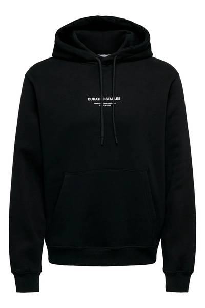 Curated sudadera negra ONLY&SONS