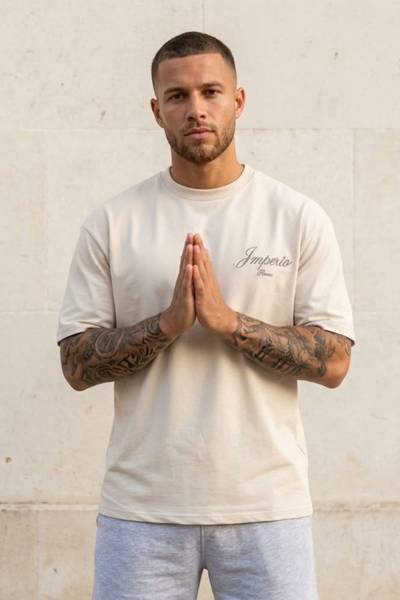 Imperio camiseta estampada beige JERONE