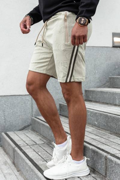 Dax Printed Beige Shorts JERONE Dax Printed Beige Shorts JERONE