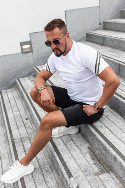 Dax Printed White T-Shirt JERONE Dax Printed White T-Shirt JERONE