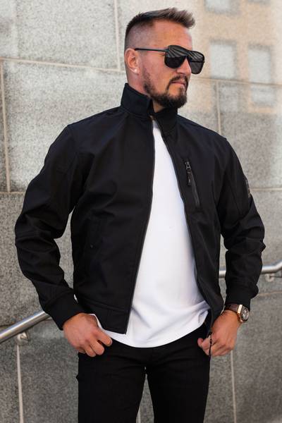 Parker Softshell Bomber negro JACK&JONES
