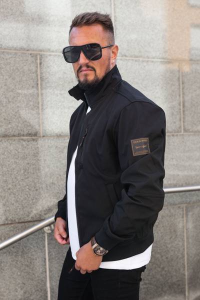 Parker Softshell Bomber negro JACK&JONES